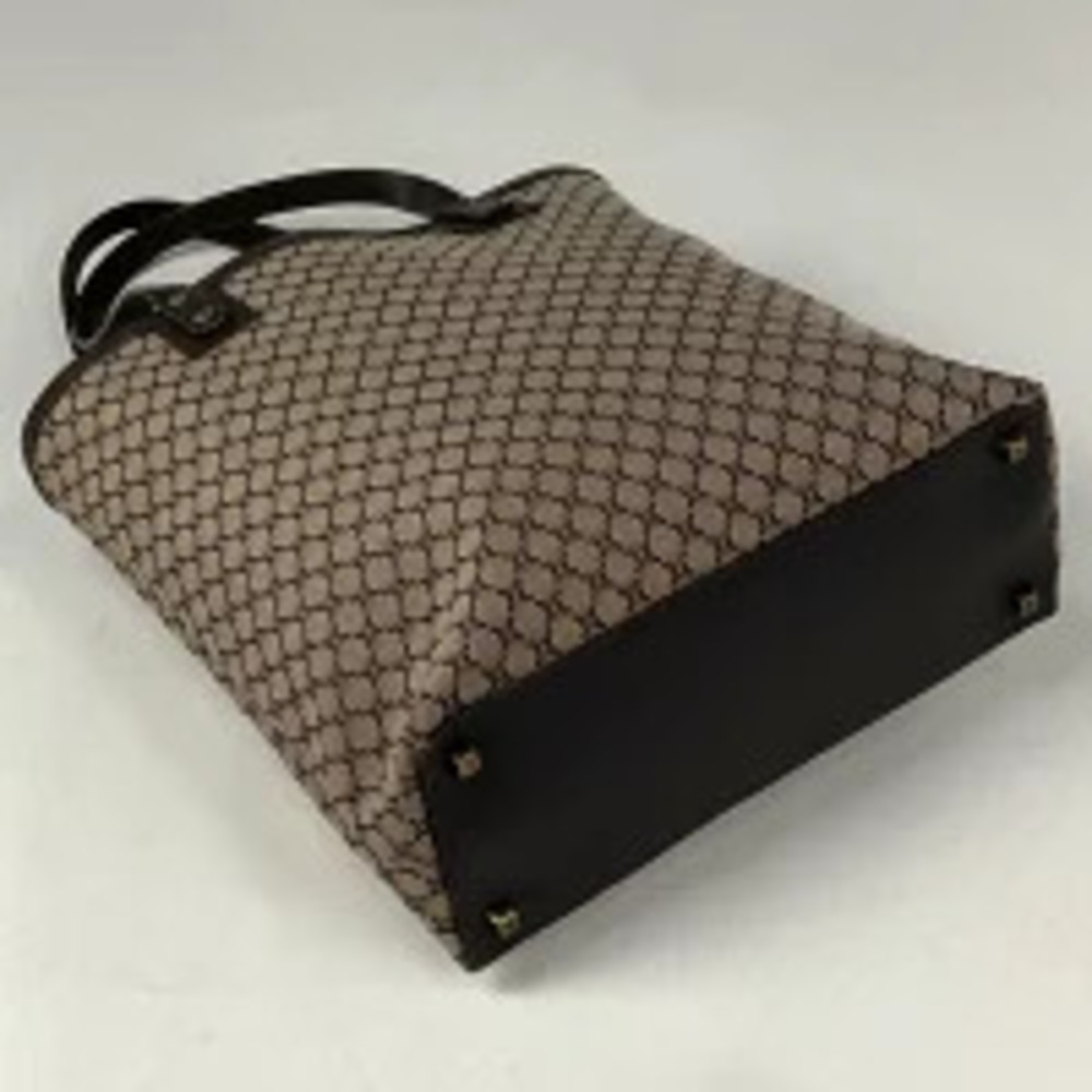 Celine Macadam shoulder brown bag tote handbag canvas Brown